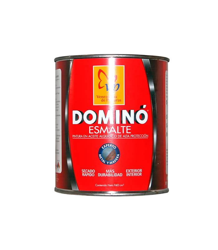 PINT. DOMINO ESMALTE BRILL. NEGRO CARBON 1/4