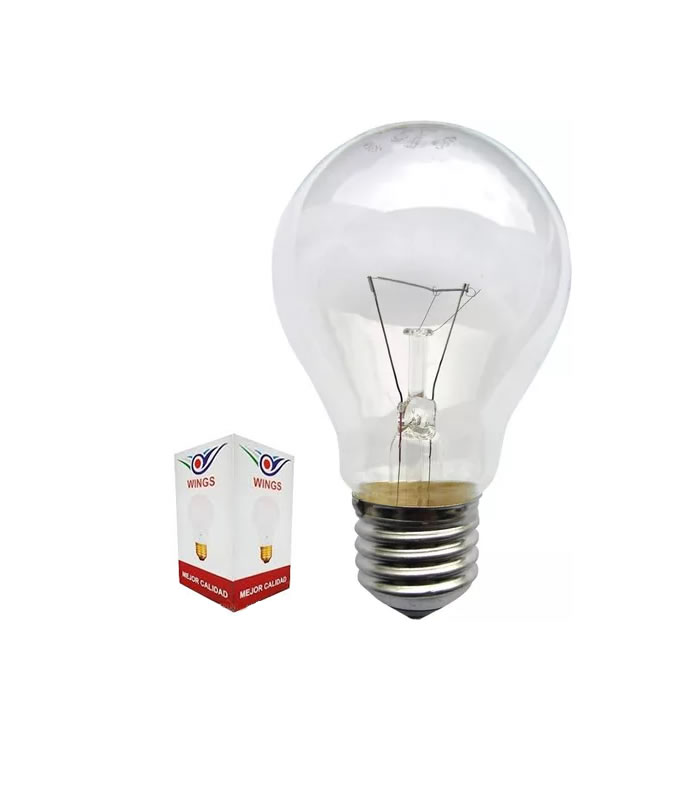BOMBILLO INCAND. 60W E27 110V WINGS