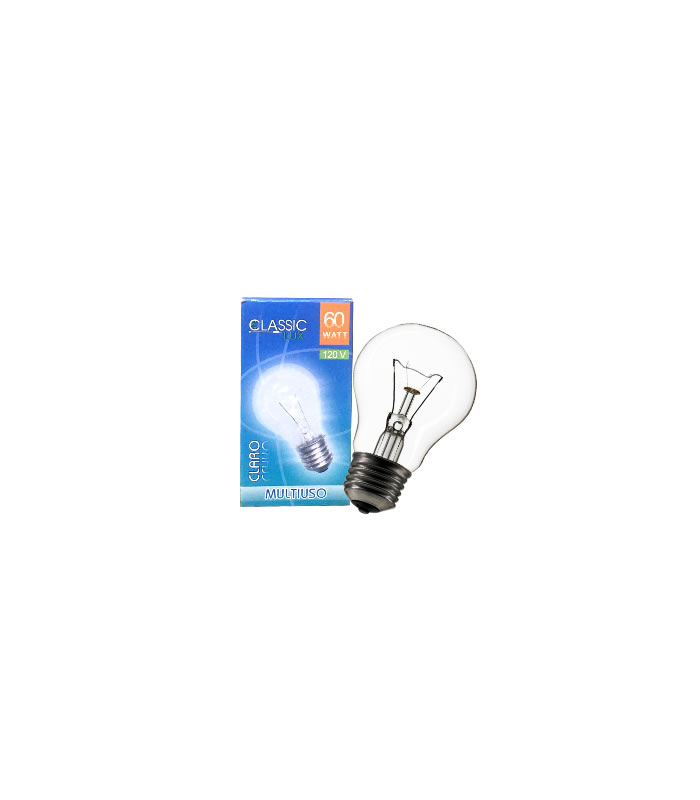 BOMBILLO CLARO 60W 120V E27 CLASSIC LUX