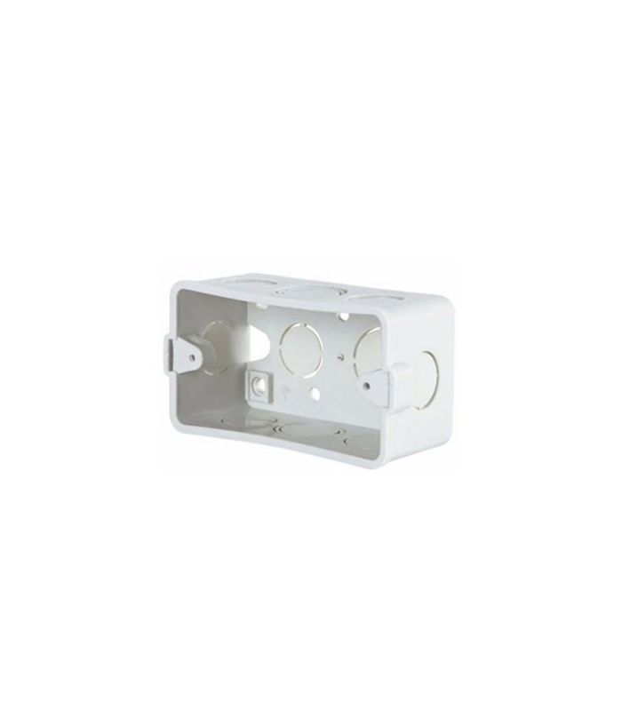 CAJETIN PLASTICO RECTANGULAR 4 X 2