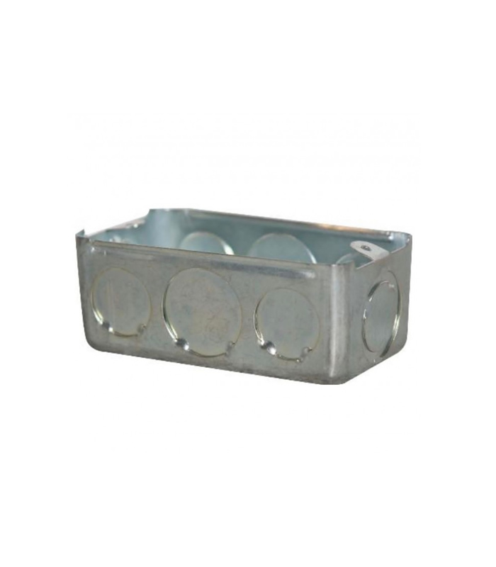CAJETIN METALICO RECTANGULAR 2 X 4 COMBINADO 1/2 X 3/4