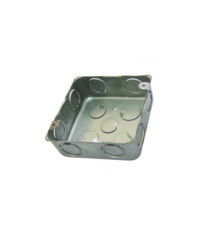 CAJETIN METALICO CUADRADO 4 X 4 X 3/4" C-22