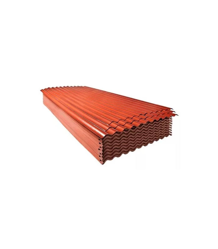 LAMINA PVC CUADRADA ROJA 3.66 X 2MM X 80CM