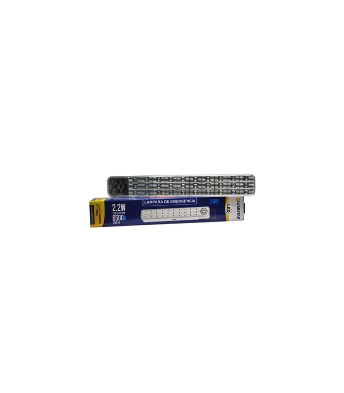LAMPARA DE EMERGENCIA C/LINTERNA LED RECARGABLE 30+7LED 2.2W 110V 220V LUMISTAR