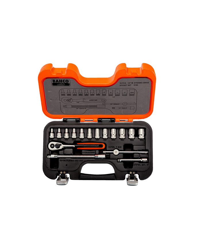 CAJA DE HERRAMIENTAS 16PZ 1/4" (4-13MM)