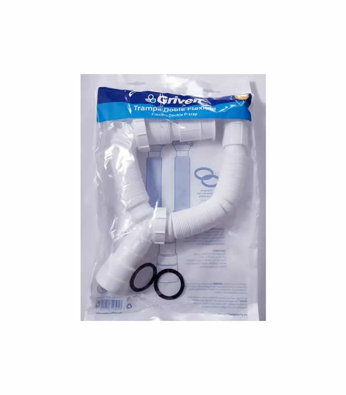SIFON EXTENSIBLE P/FREGADERO DOBLE GRIVEN-WEQUIP
