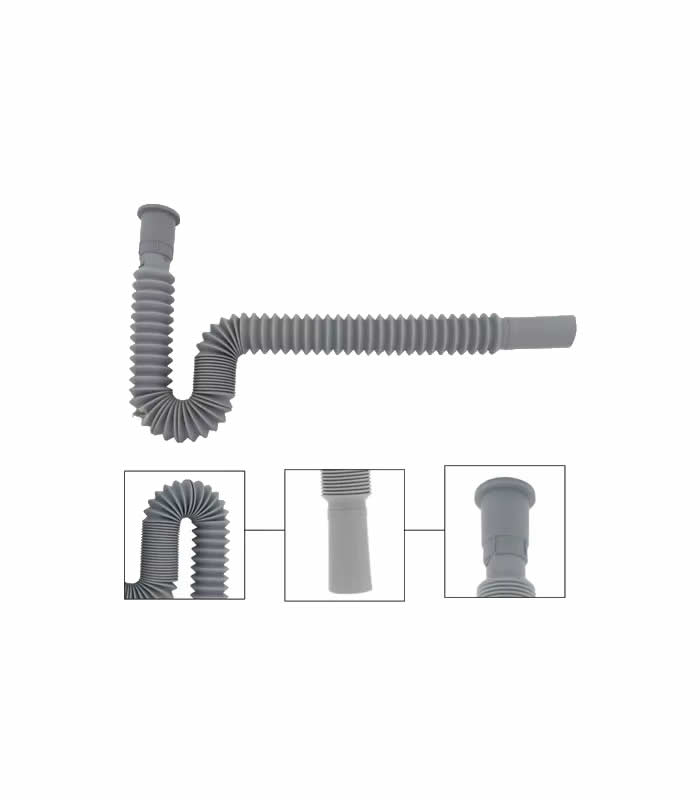 SIFON EXTENSIBLE P/LAVAMANOS 1 1/4" PLAST GRIS GB-403