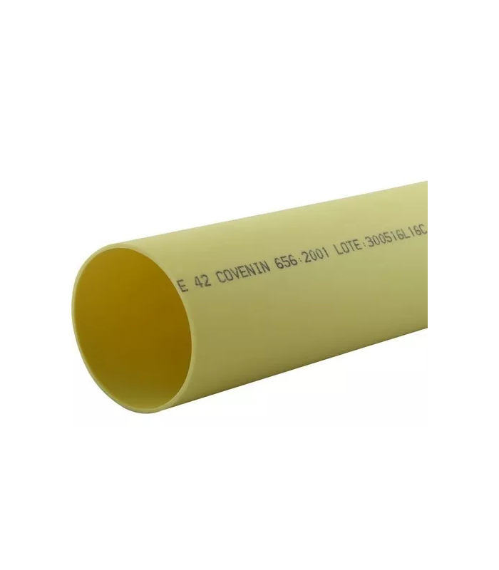 TUBO PVC A/N AMARILLO 6" X 3m